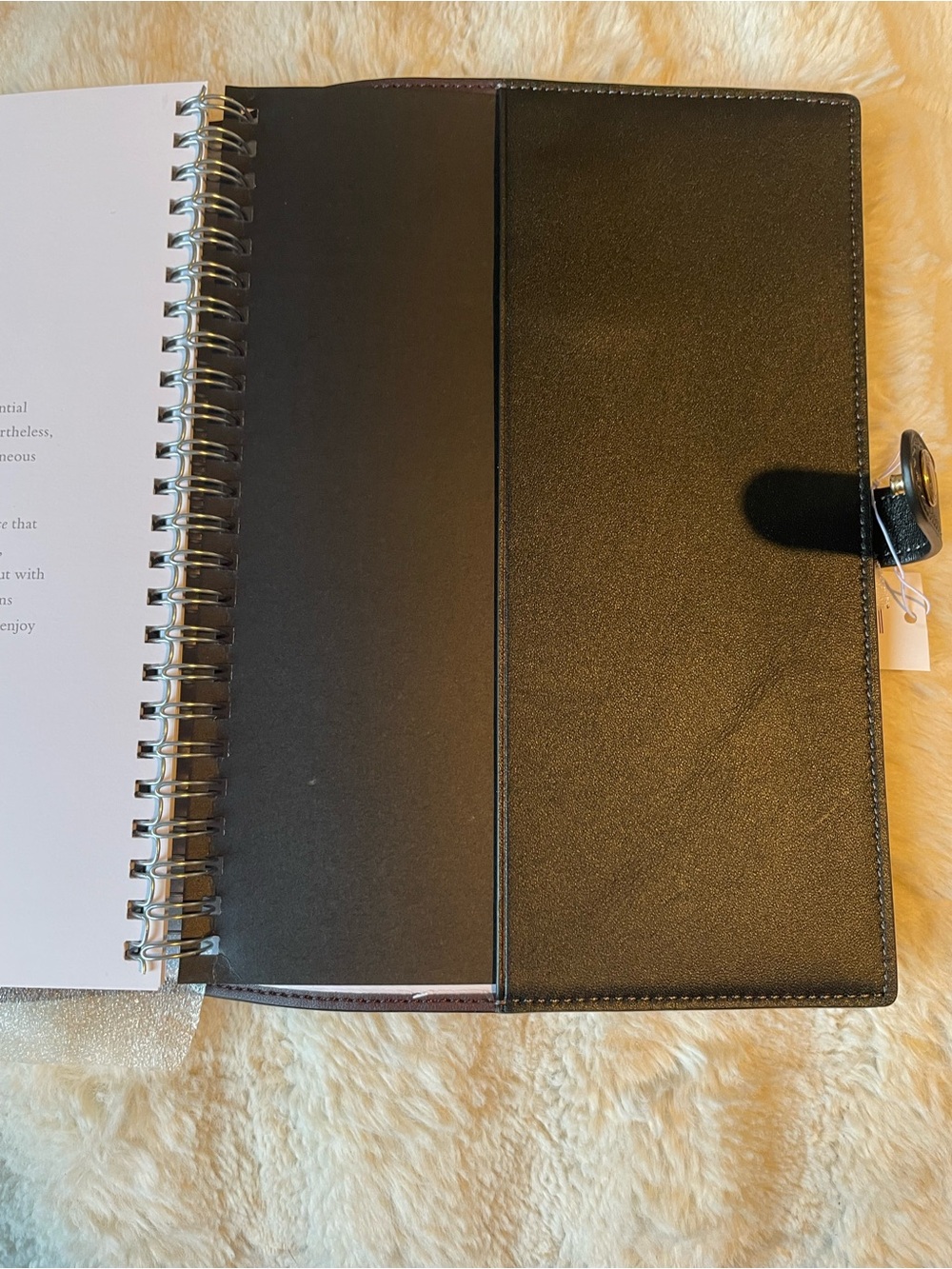 Coach Notebook with Black with Red Sequin Cherry Design - Picture 4 of 4